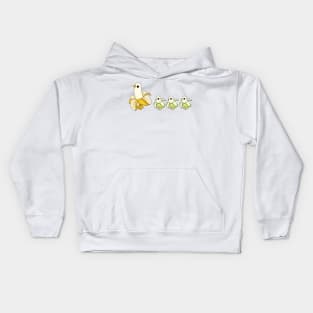 Ducks in a row Kids Hoodie